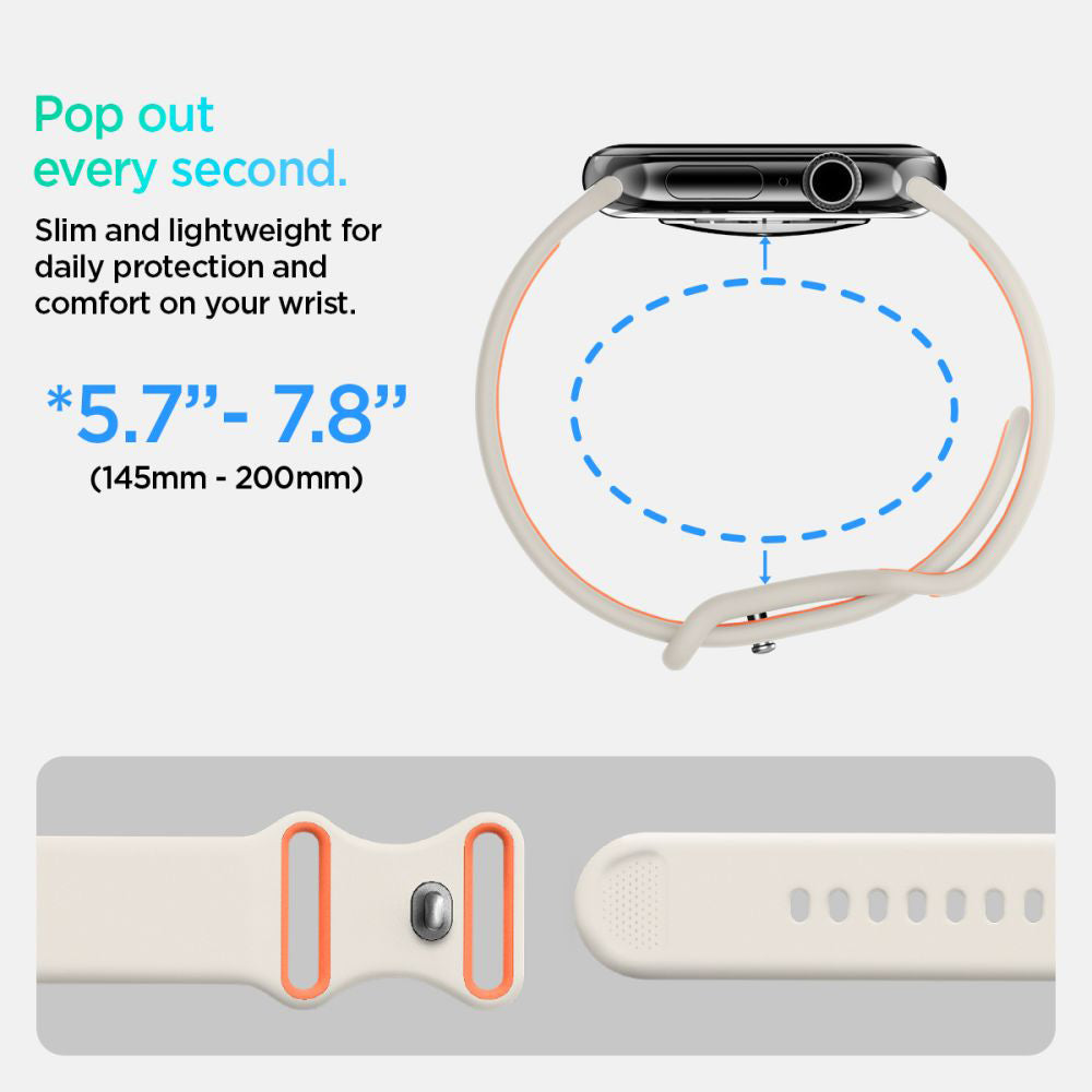 Λουράκι Spigen Nano Pop για Apple Watch 42mm / 41mm / 40mm / 38mm Series, Μπεζ