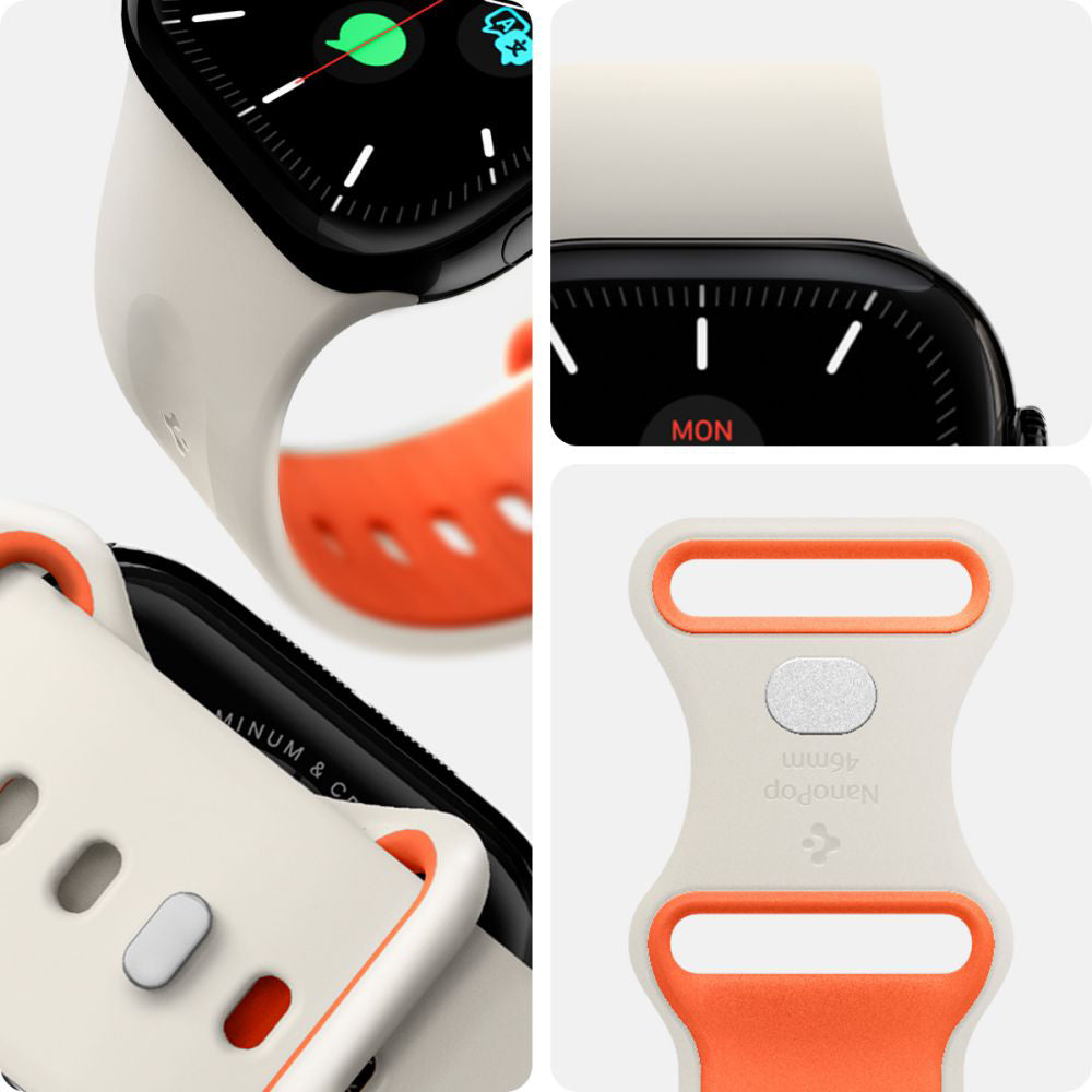 Λουράκι Spigen Nano Pop για Apple Watch 42mm / 41mm / 40mm / 38mm Series, Μπεζ