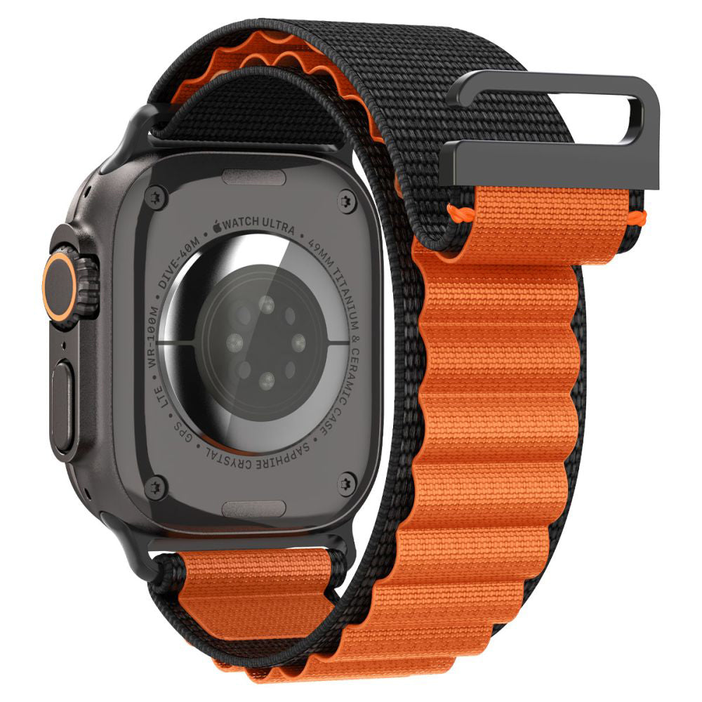 Λουράκι Spigen WBF1 για Apple Watch 49mm / 46mm / 45mm / 44mm Series, Μαύρο Πορτοκαλί AMP10145