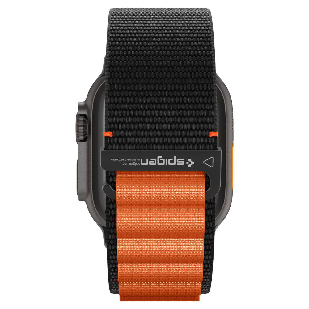 Λουράκι Spigen WBF1 για Apple Watch 49mm / 46mm / 45mm / 44mm Series, Μαύρο Πορτοκαλί AMP10145