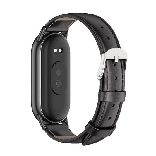 Tech-Protect Δερμάτινος ιμάντας για Xiaomi Smart Band 8/9, Μαύρο