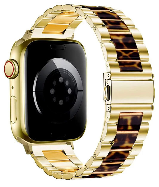Λουράκι Tech-Protect Modern Leopard για Apple Watch 42mm / 41mm / 40mm Series, Χρυσό