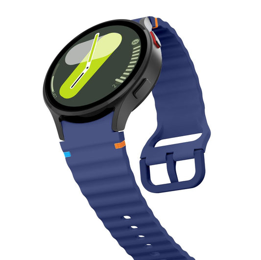 Tech-Protect Αθλητικό λουράκι σιλικόνης για Samsung Galaxy Watch7 / Watch FE / Watch6 / Watch5 / Watch4 Series, Ναυτικό μπλε