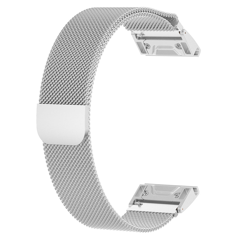 Λουράκι Techsuit W009 για Garmin Instinct / Approach / Fenix Watch Series, 20mm, Ασημί