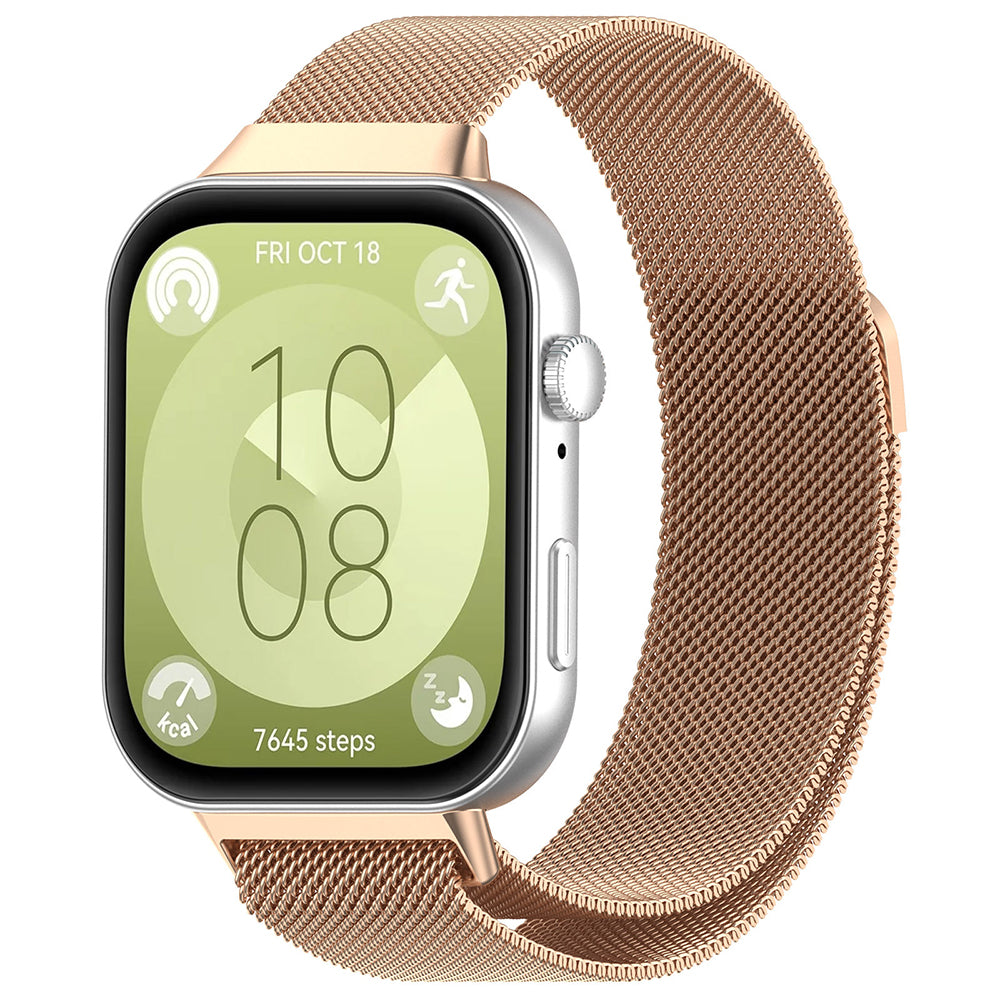 Λουράκι Techsuit W009 για Huawei Watch Fit 4 Pro / Fit 4 / Fit 3, Ροζ Χρυσό
