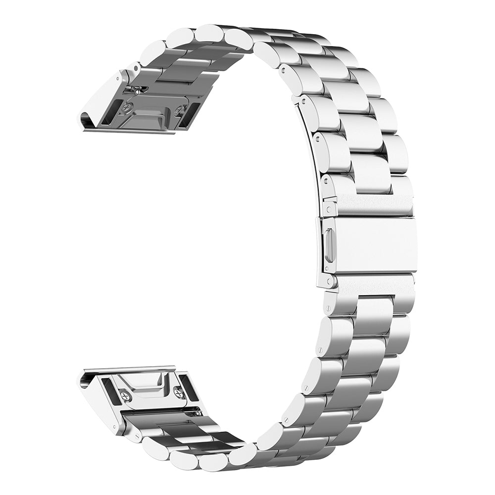 Λουράκι Techsuit W010 για Garmin Watch Fenix Series, 26mm, Ασημί