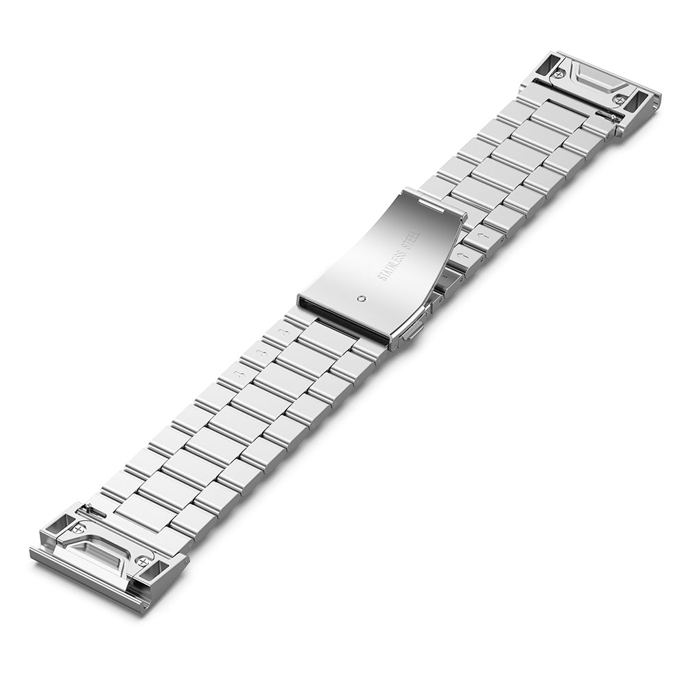 Λουράκι Techsuit W010 για Garmin Watch Fenix Series, 26mm, Ασημί