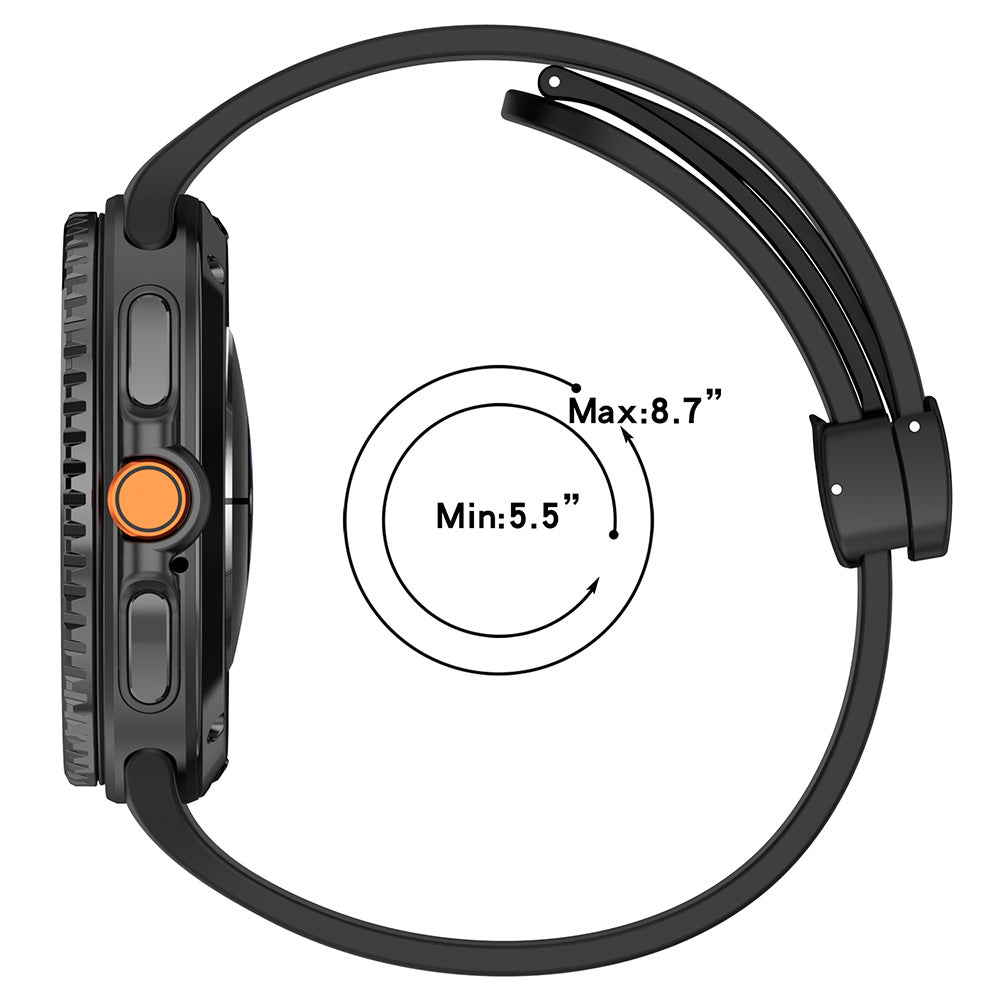 Techsuit W011 Strap for Samsung Galaxy Watch 8 Classic / Watch8 44mm / Watch 8 40mm, Navy Blue