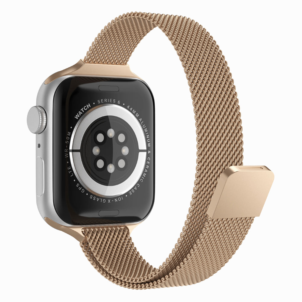 Λουράκι Techsuit W034 για Apple Watch 42mm / 41mm / 40mm / 38mm Series, Σκούρο χρυσό