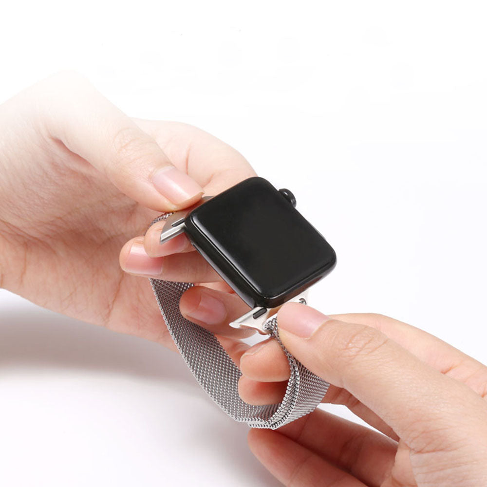 Λουράκι Techsuit W034 για Apple Watch 42mm / 41mm / 40mm / 38mm Series, Σκούρο χρυσό