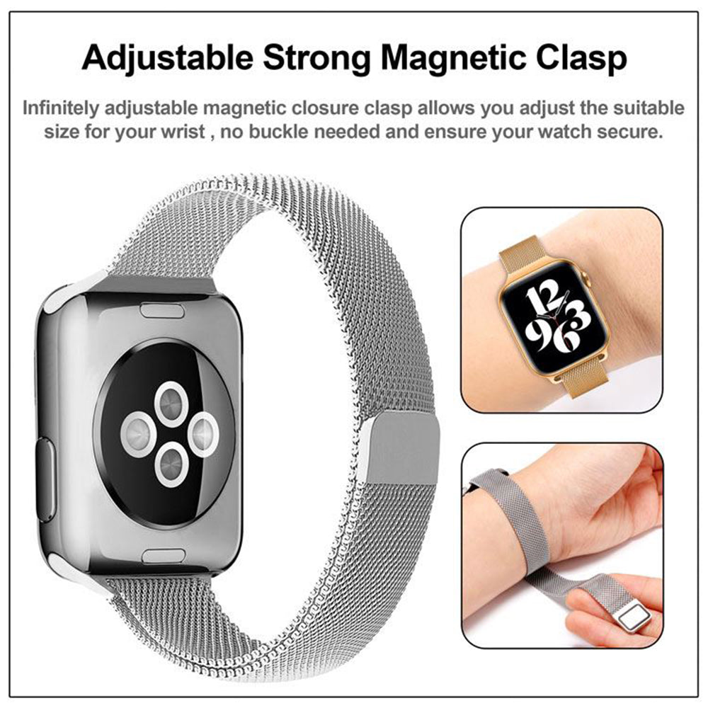 Λουράκι Techsuit W034 για Apple Watch 42mm / 41mm / 40mm / 38mm Series, Σκούρο χρυσό
