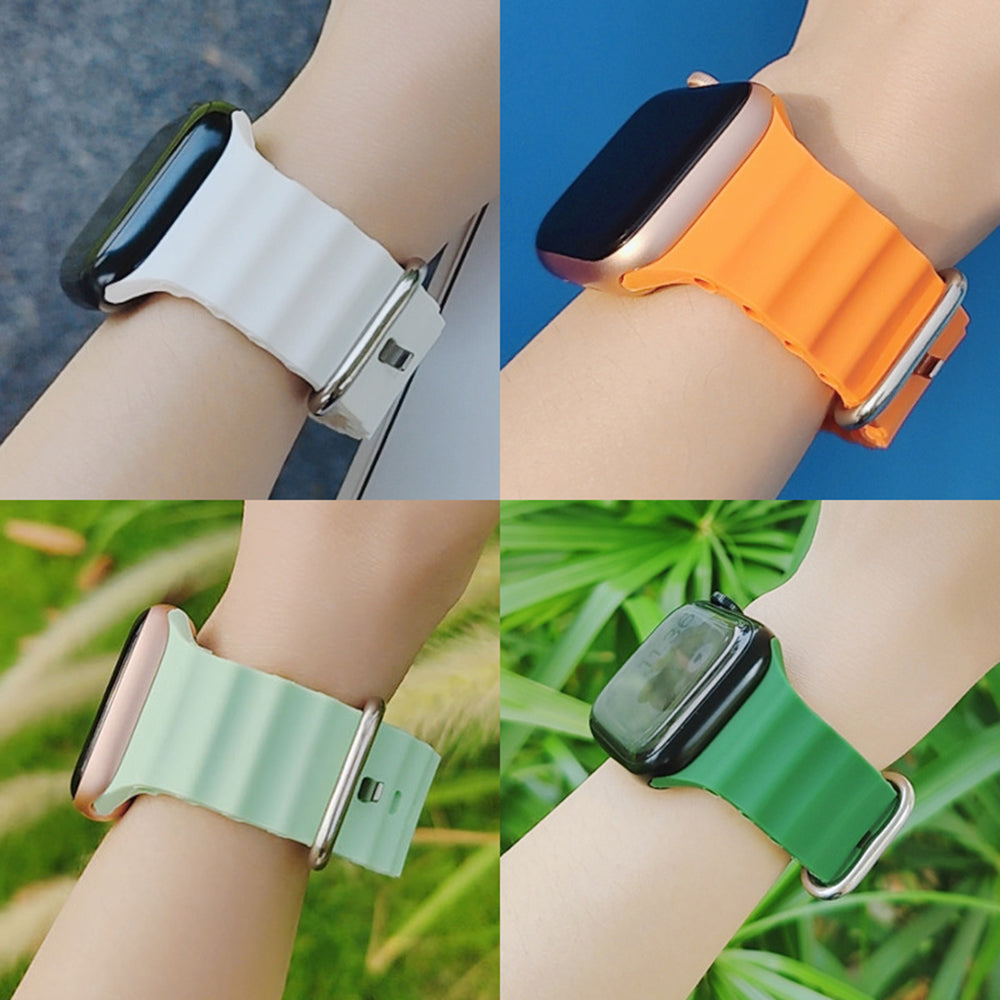 Λουράκι Techsuit W038 για Apple Watch 42mm / 41mm / 40mm / 38mm Series, Σκούρο Κόκκινο