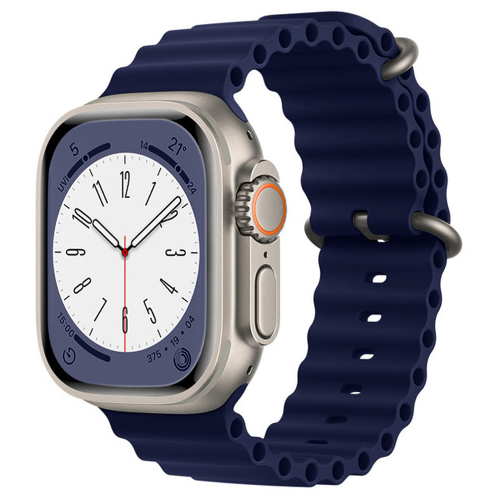 Λουράκι Techsuit W038 για Apple Watch 49mm / 46mm / 45mm / 44mm / 42mm Series, Μπλε σκούρο
