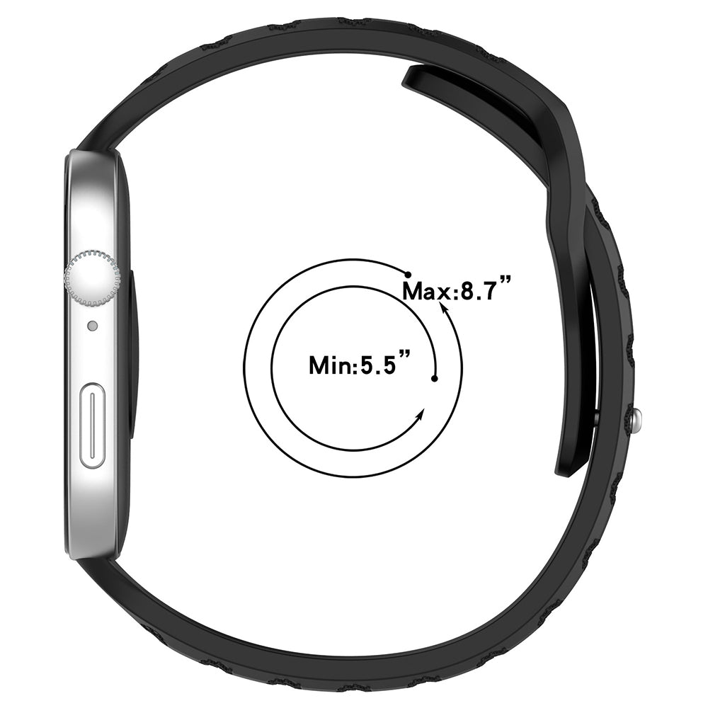 Λουράκι Techsuit W050 για Huawei Watch Fit 4 Pro / Fit 4 / Fit 3, Μαύρο