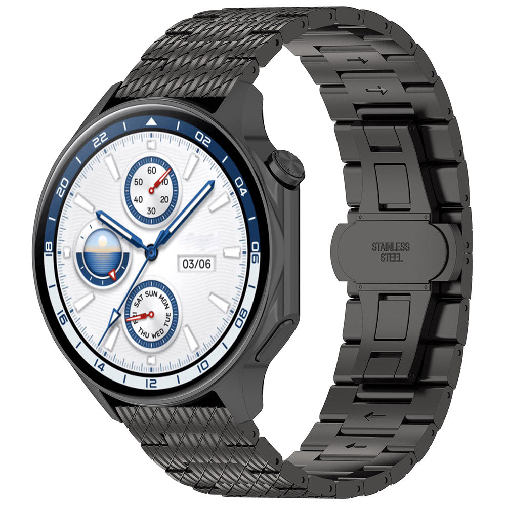 Λουράκι Techsuit W052 για Huawei Watch / Xiaomi Watch Series, 22mm, Μαύρο
