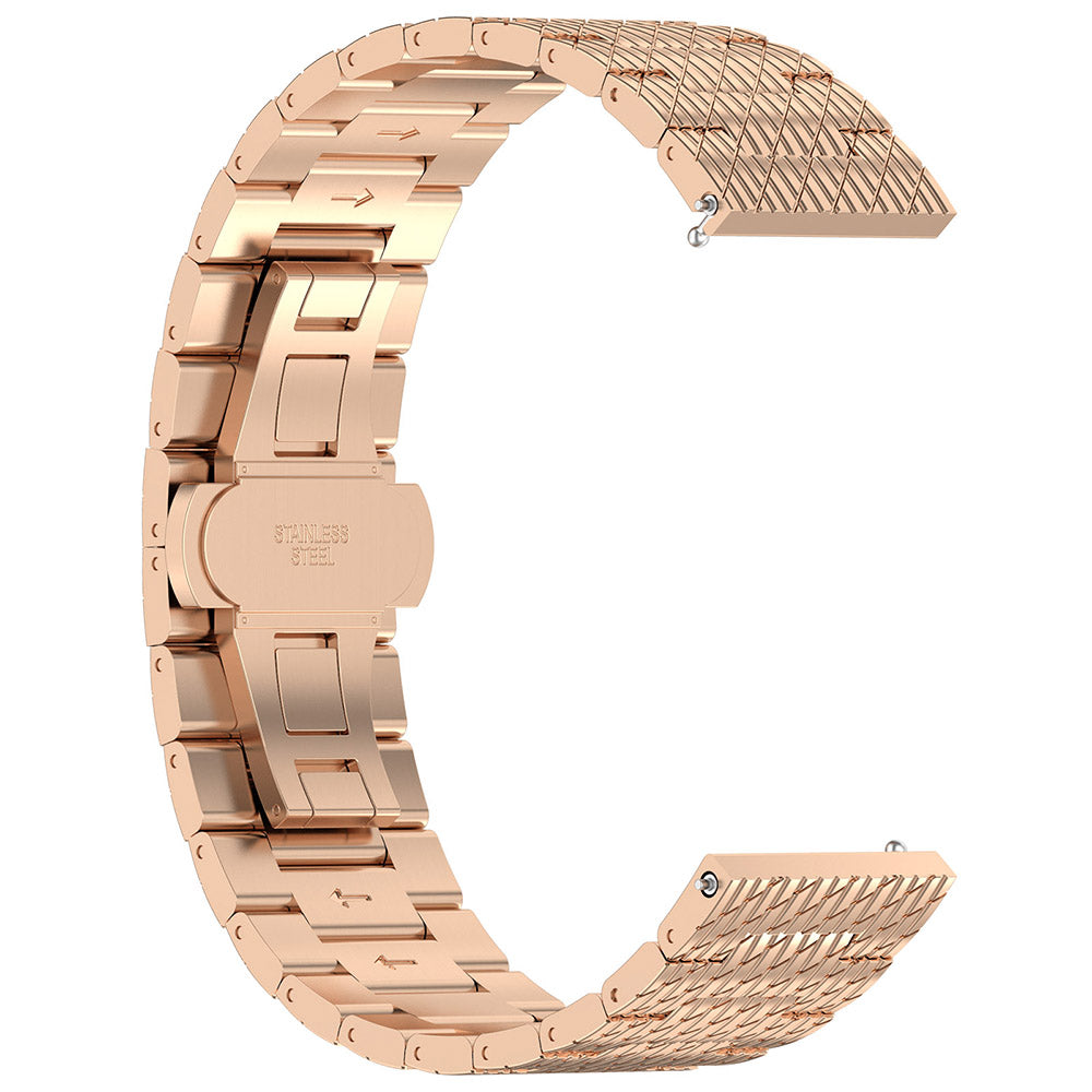 Λουράκι Techsuit W052 για Huawei Watch / Xiaomi Watch Series, 22mm, Ροζ Χρυσό