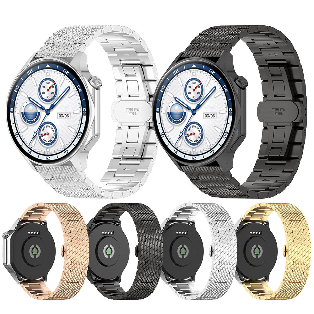 Λουράκι Techsuit W052 για Huawei Watch / Xiaomi Watch Series, 22mm, Ροζ Χρυσό