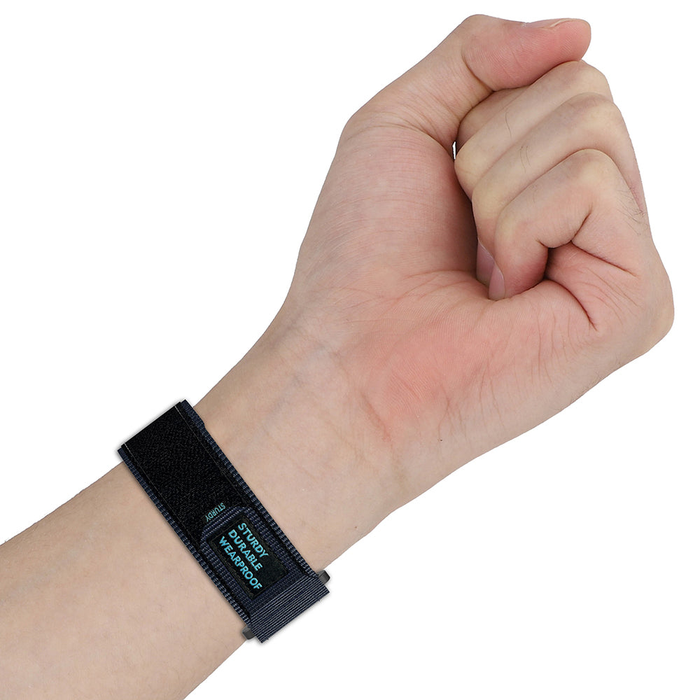 Techsuit W057 Strap for Garmin Watch Fenix / Forerunner Series, 22mm, Navy Blue