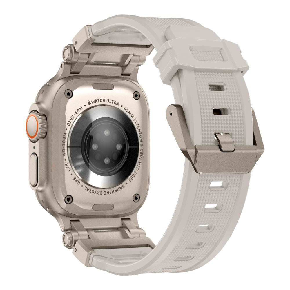 Λουράκι Techsuit W064 για Apple Watch 49mm / 46mm / 45mm / 44mm / 42mm Series, Ασημί