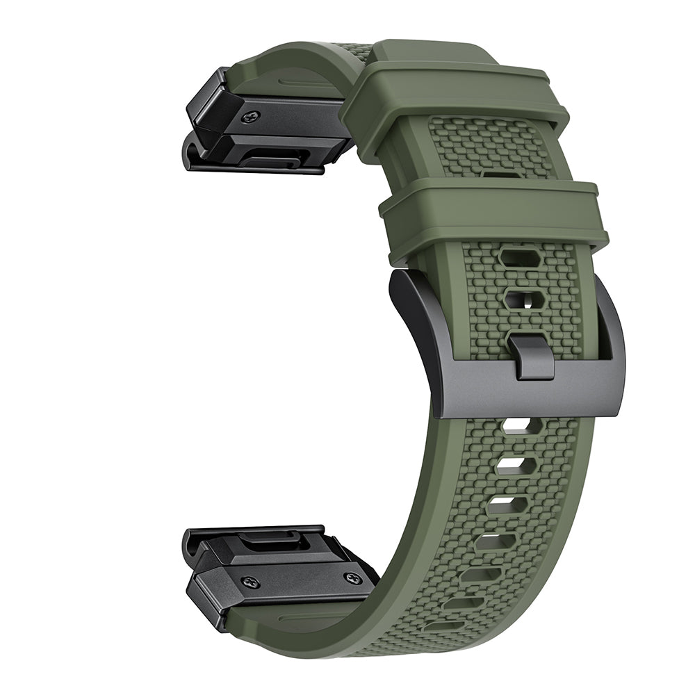 Λουράκι Techsuit W068 για Garmin Watch Fenix / Forerunner Series, 22mm, Μαύρο