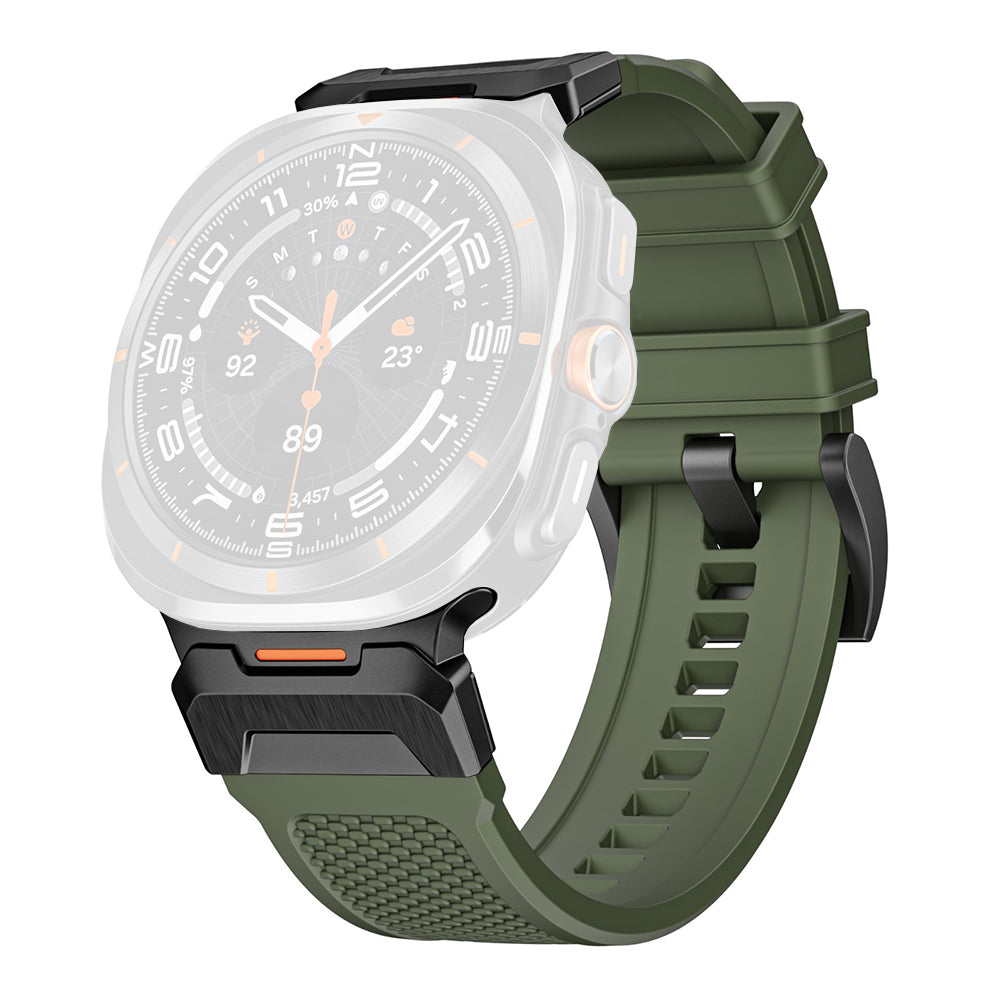 Λουράκι Techsuit W068 για Samsung Galaxy Watch Ultra, Πράσινο Μαύρο