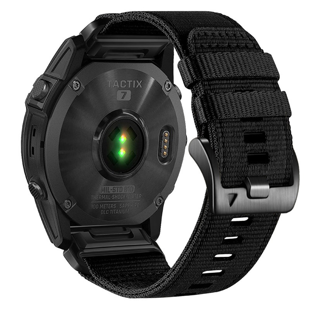 Λουράκι Techsuit W070 για Garmin Instinct / Approach / Fenix Watch Series, 20mm, Μαύρο