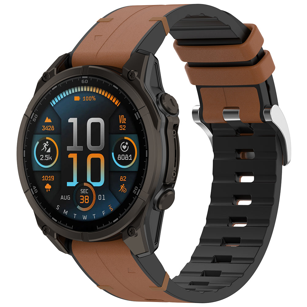 Λουράκι Techsuit W071 για Garmin Instinct / Approach / Fenix Watch Series, 20mm, Καφέ