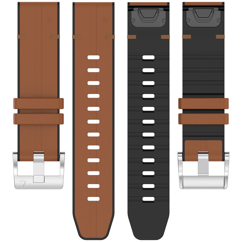 Λουράκι Techsuit W071 για Garmin Instinct / Approach / Fenix Watch Series, 20mm, Καφέ