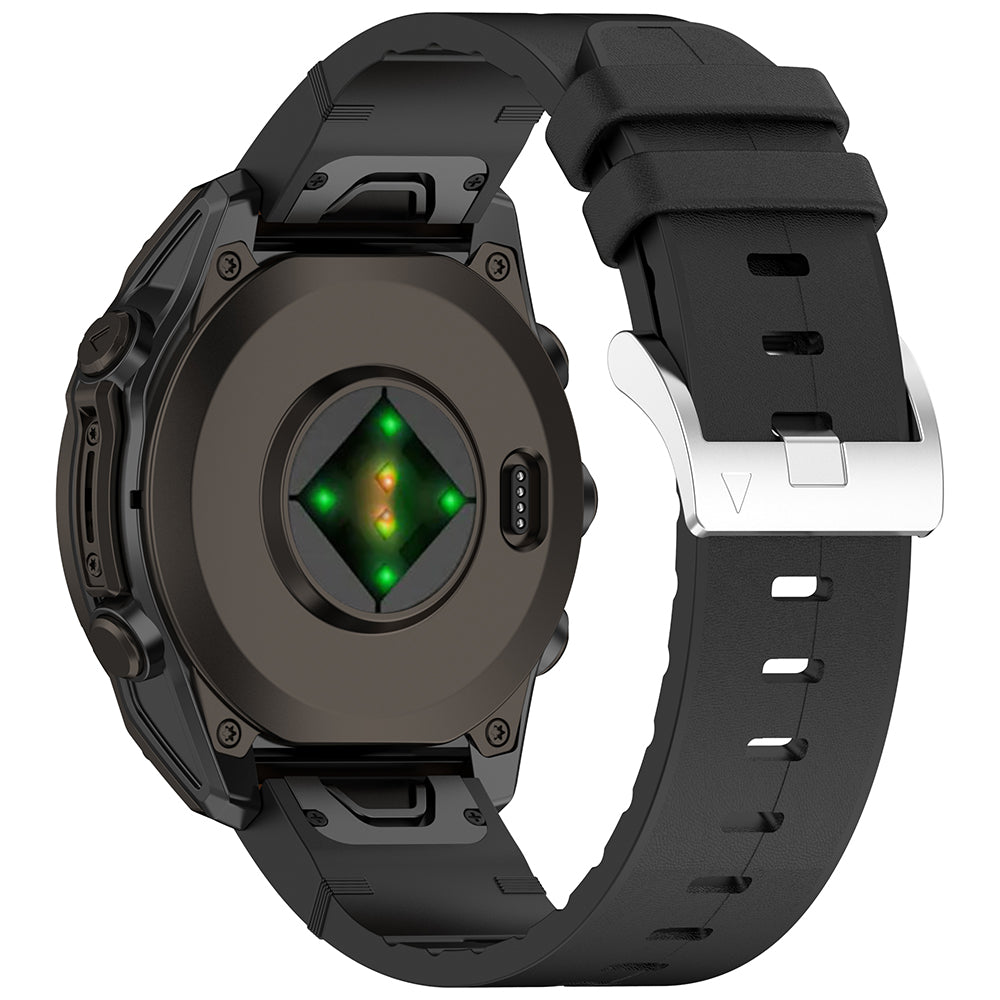 Techsuit W071 Strap for Garmin Watch Fenix / Forerunner Series, 22mm, Black