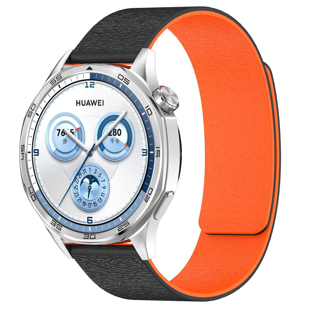 Λουράκι Techsuit W074 για Samsung Galaxy Watch Series, 20mm, Μαύρο Πορτοκαλί