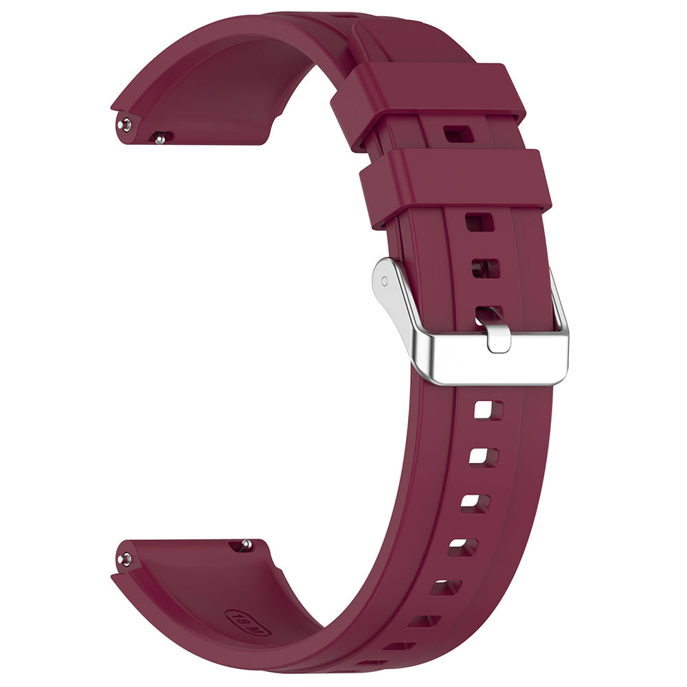 Λουράκι Techsuit W075 για Huawei Watch / Garmin Watch Series, 18mm, Βυσσινί