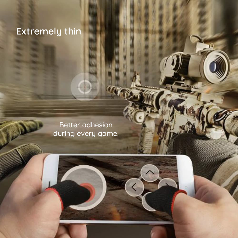 Techsuit FS1-02 Gaming Finger Sleeves, Black
