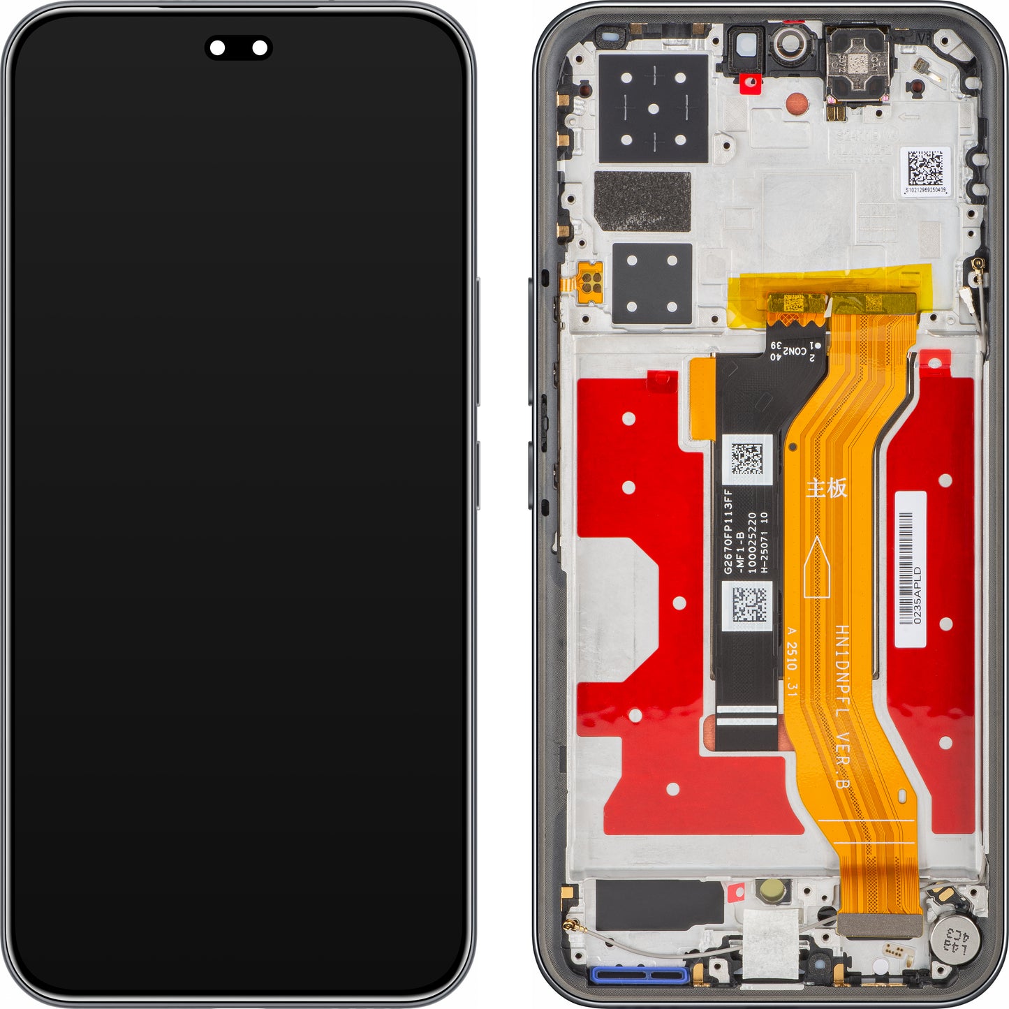 Οθόνη με Αφή Honor 400 Pro, με Πλαίσιο, Μαύρο (Midnight Black), Service Pack 0235APFA