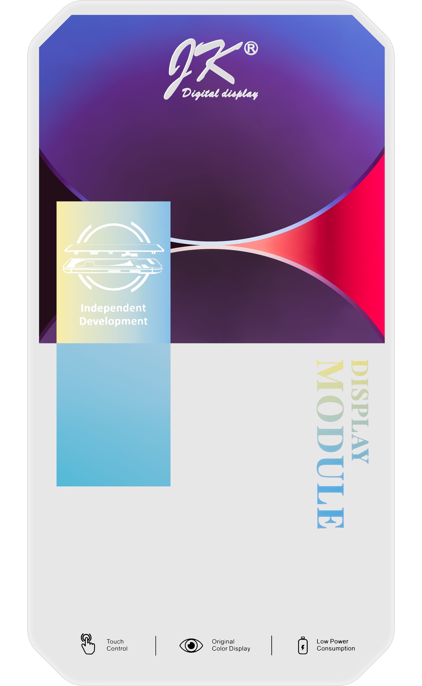 Οθόνη αφής JK για Apple iPhone 14 Plus, με πλαίσιο, έκδοση LCD εντός κυψέλης, μαύρο