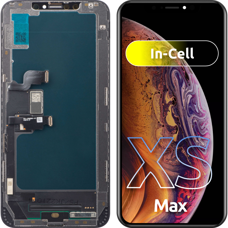 Οθόνη αφής JK για Apple iPhone XS Max, με πλαίσιο, έκδοση LCD εντός κυψέλης, μαύρο