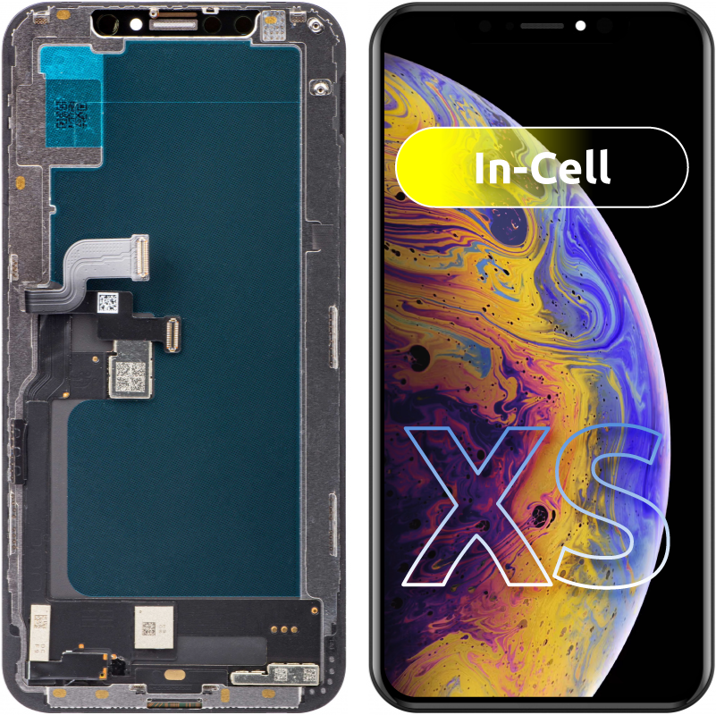 Οθόνη αφής JK για Apple iPhone XS, με πλαίσιο, έκδοση LCD εντός κυψέλης, μαύρο