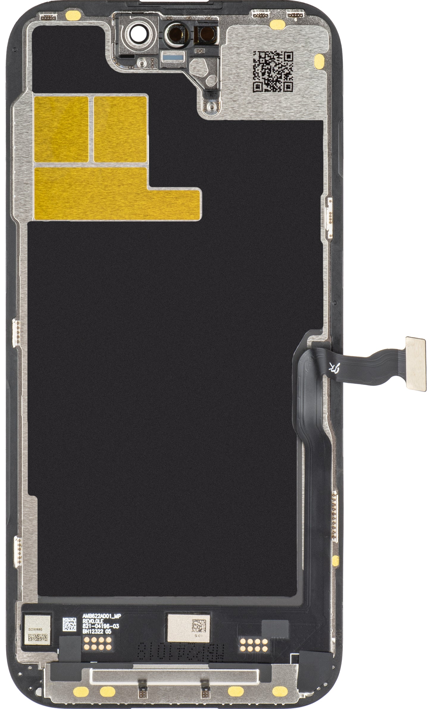 JK Touchscreen Display for Apple iPhone 14 Pro, with Frame, LCD In-Cell IC Movable Version, Black
