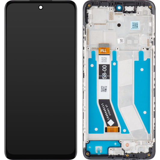 Motorola Moto G73 Οθόνη αφής με πλαίσιο, μαύρο, πακέτο σέρβις 5D68C22272