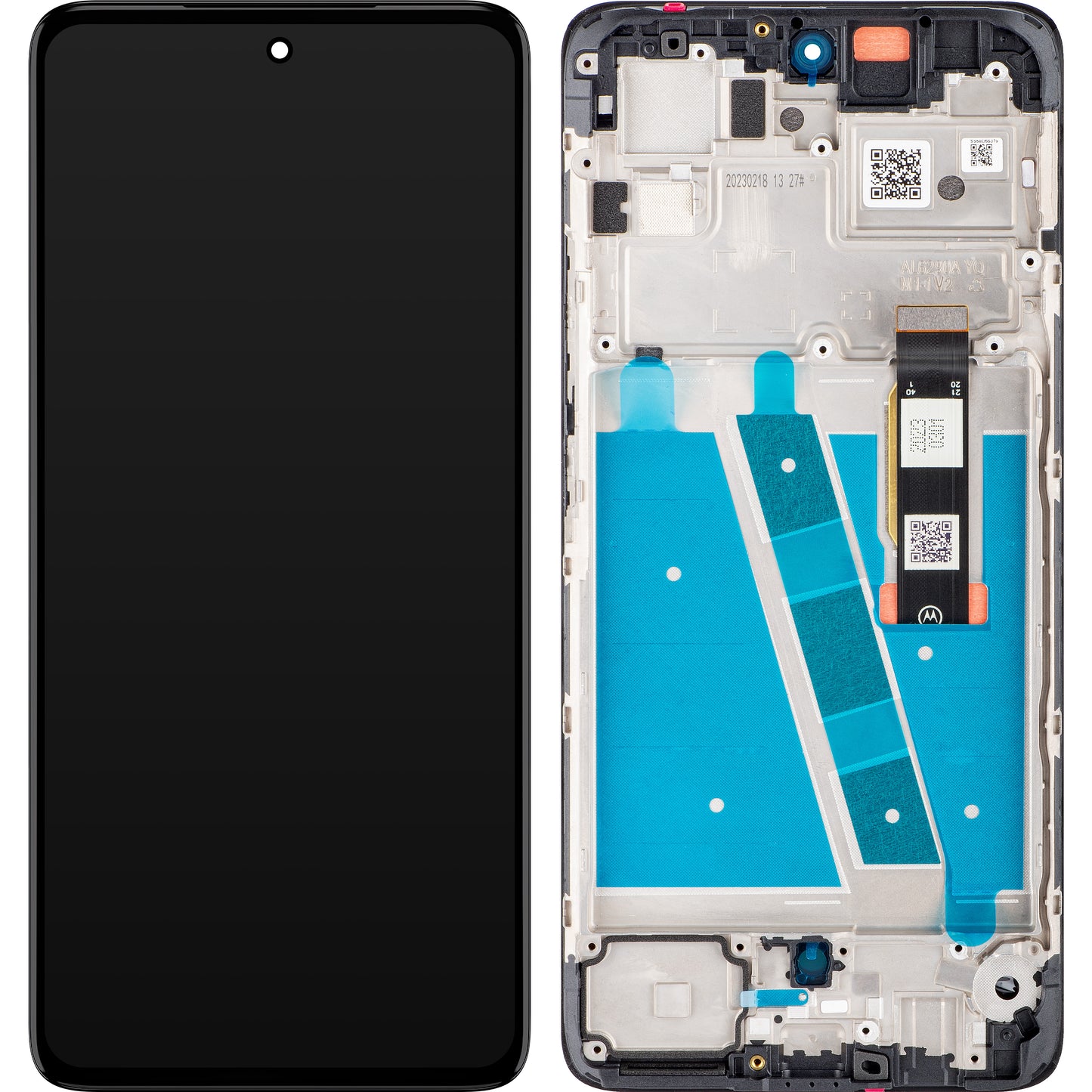 Motorola Moto Moto G72 Οθόνη αφής, με πλαίσιο, μαύρο, πακέτο σέρβις 5D68C21701