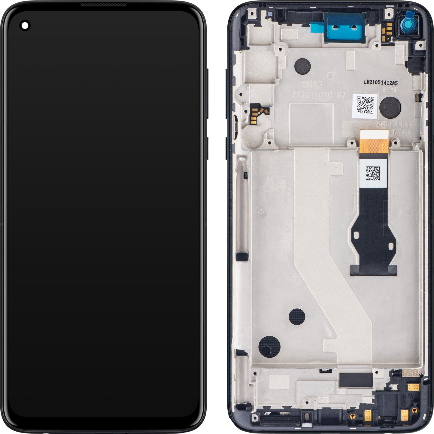 Οθόνη αφής Motorola Moto G Stylus 4G, με πλαίσιο, Μαύρο (Mystic indigo), Service Pack 5D68C16275