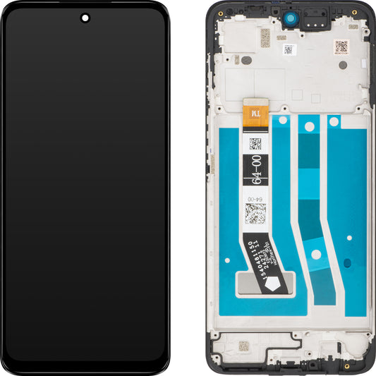 Motorola Moto Moto G55 Οθόνη αφής, με πλαίσιο, μαύρο, πακέτο σέρβις 5D68C28432