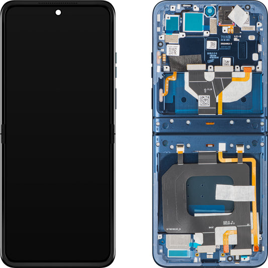 Οθόνη αφής Motorola Razr 2025 / Razr 60, με πλαίσιο, Υποεσωτερική, Μπλε Ναυτικό (Gibraltar Sea), Service Pack 5D68C29965
