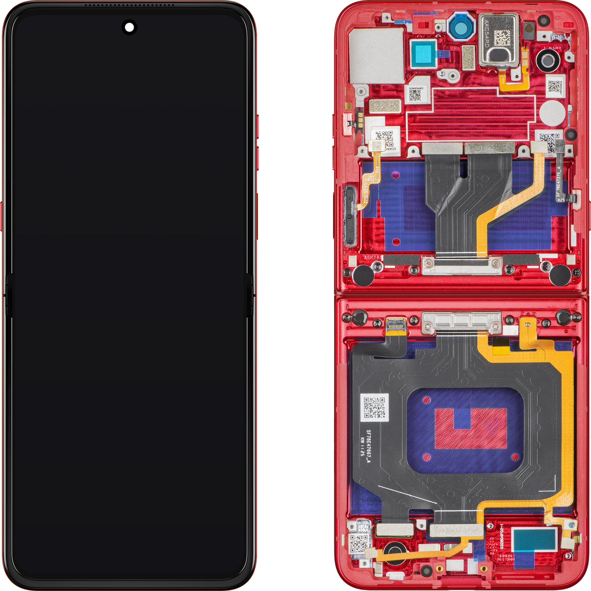 Οθόνη με οθόνη αφής Motorola Razr 60 Ultra, με πλαίσιο, Εσωτερικό, Κόκκινο (Rio Red), Πακέτο Υπηρεσιών 5D68C30153