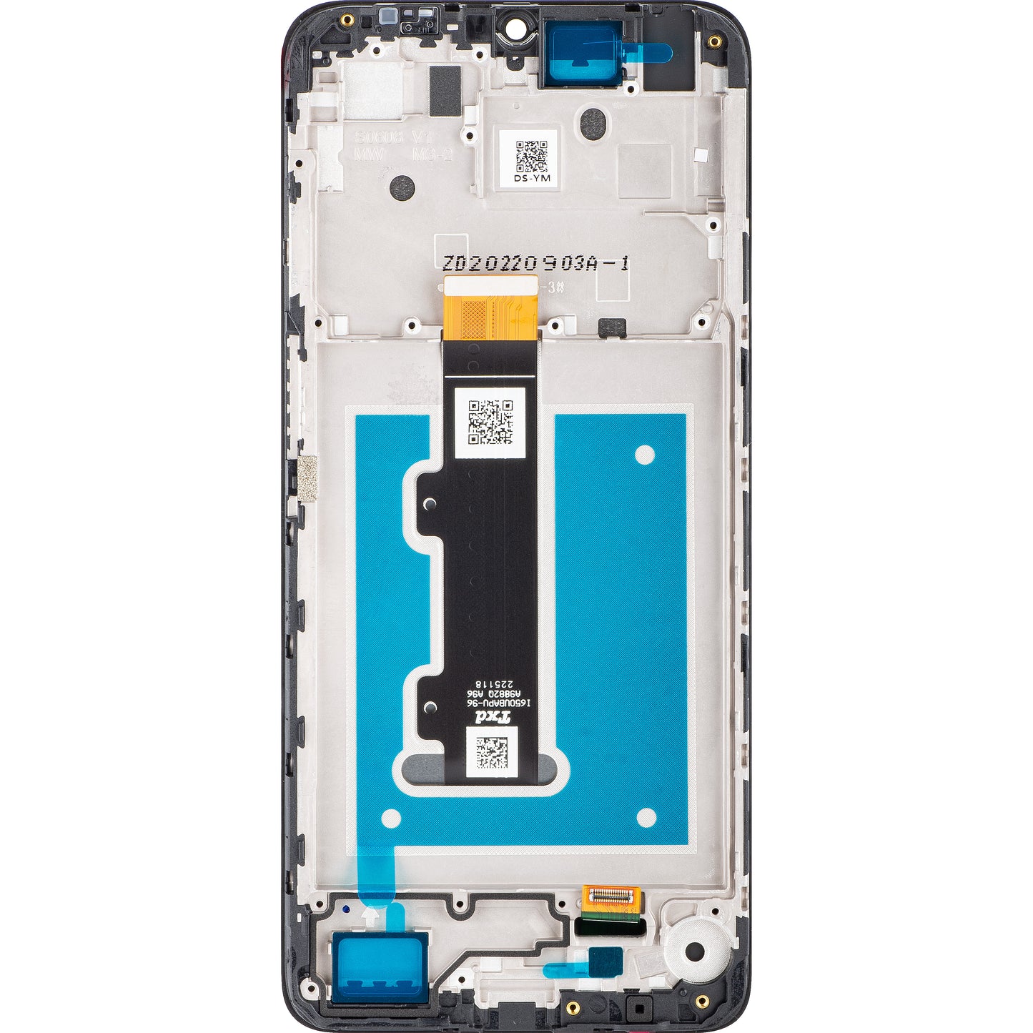 Οθόνη αφής Motorola Moto E22i / E22, με πλαίσιο, μαύρο, πακέτο σέρβις 5D68C21594