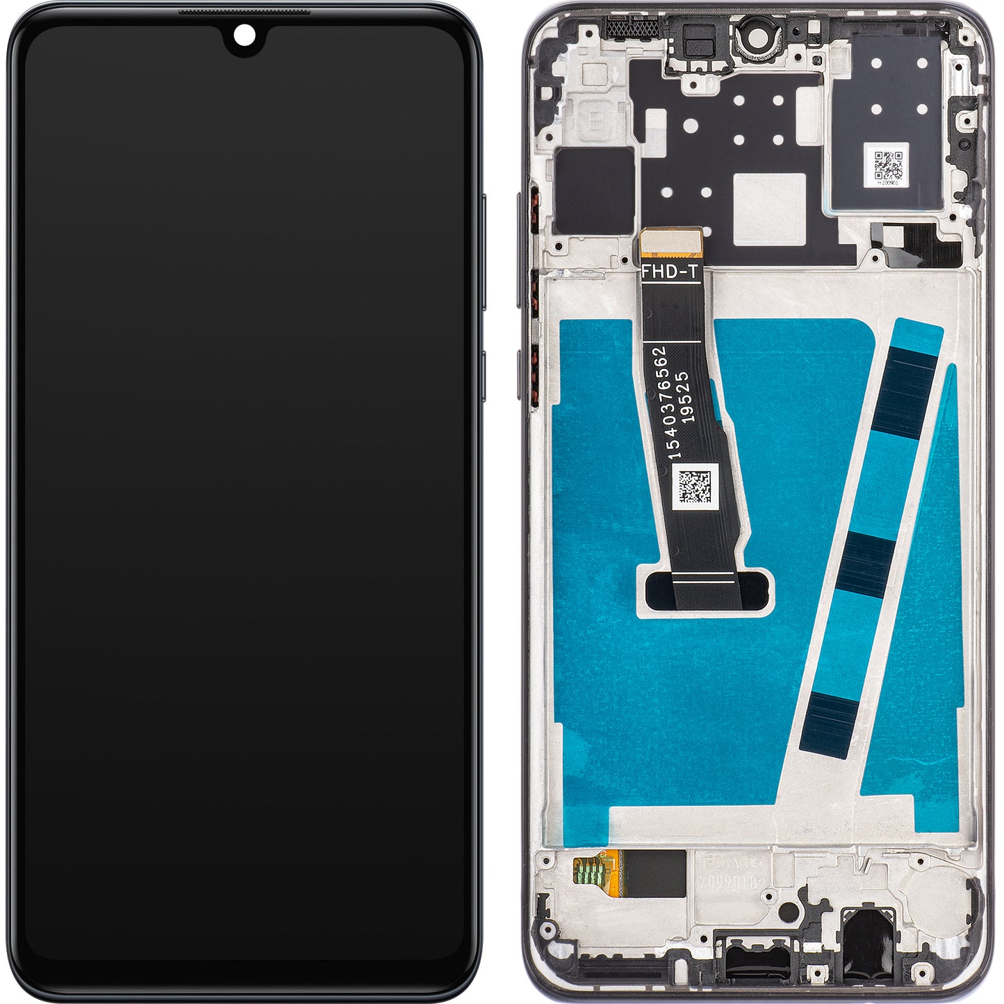 Οθόνη αφής MP συμβατή με Huawei P30 lite / nova 4e, με πλαίσιο, Μαύρο