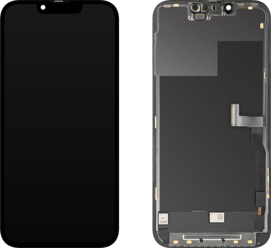 Οθόνη με Αφής MP συμβατή με Apple iPhone 13 Pro, με Πλαίσιο, Έκδοση OLED FHD Diagnostic, Μαύρη