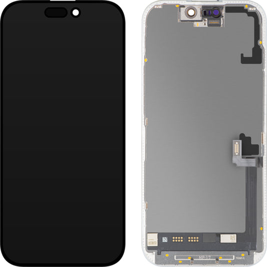 Οθόνη με Αφής MP συμβατή με Apple iPhone 17, με Πλαίσιο, Έκδοση Λογισμικού OLED FHD 120Hz Διαγνωστική, Μαύρο