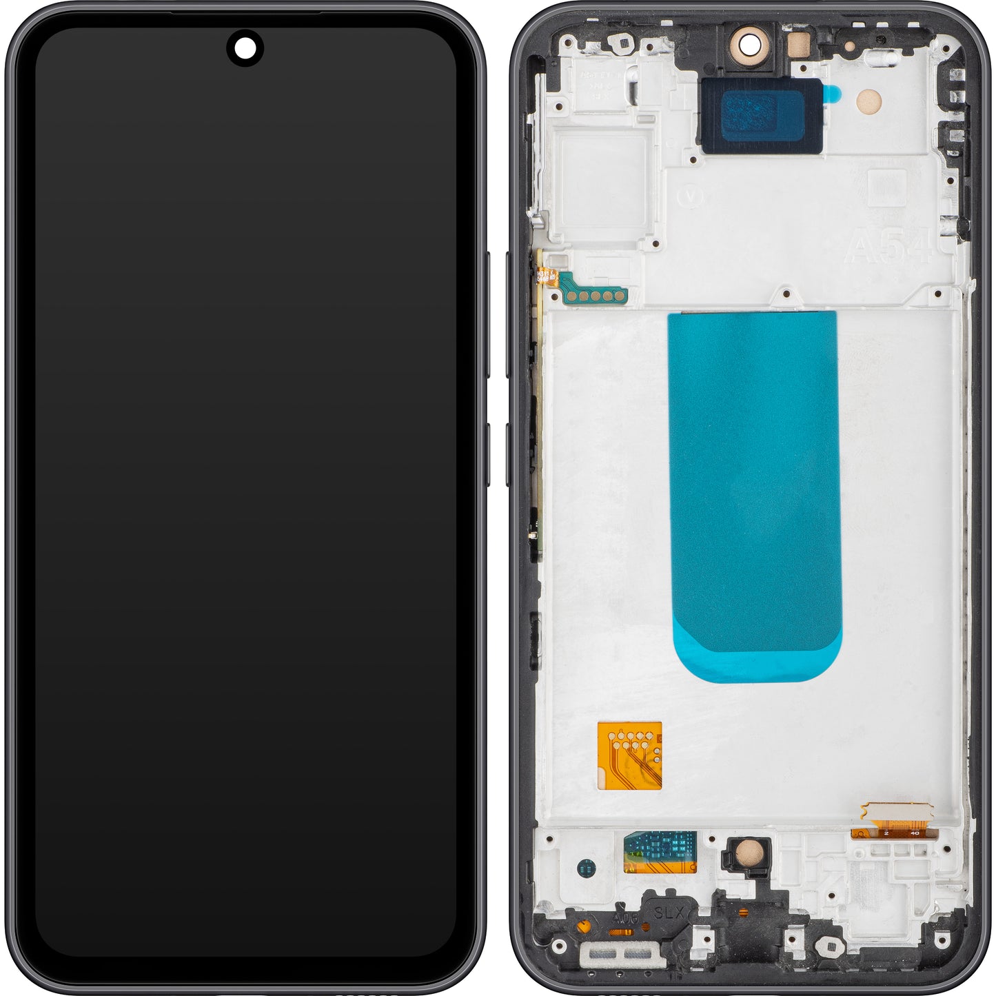 Οθόνη αφής MP συμβατή με Samsung Galaxy A54 A546, με πλαίσιο, Μαύρο (γραφίτης)