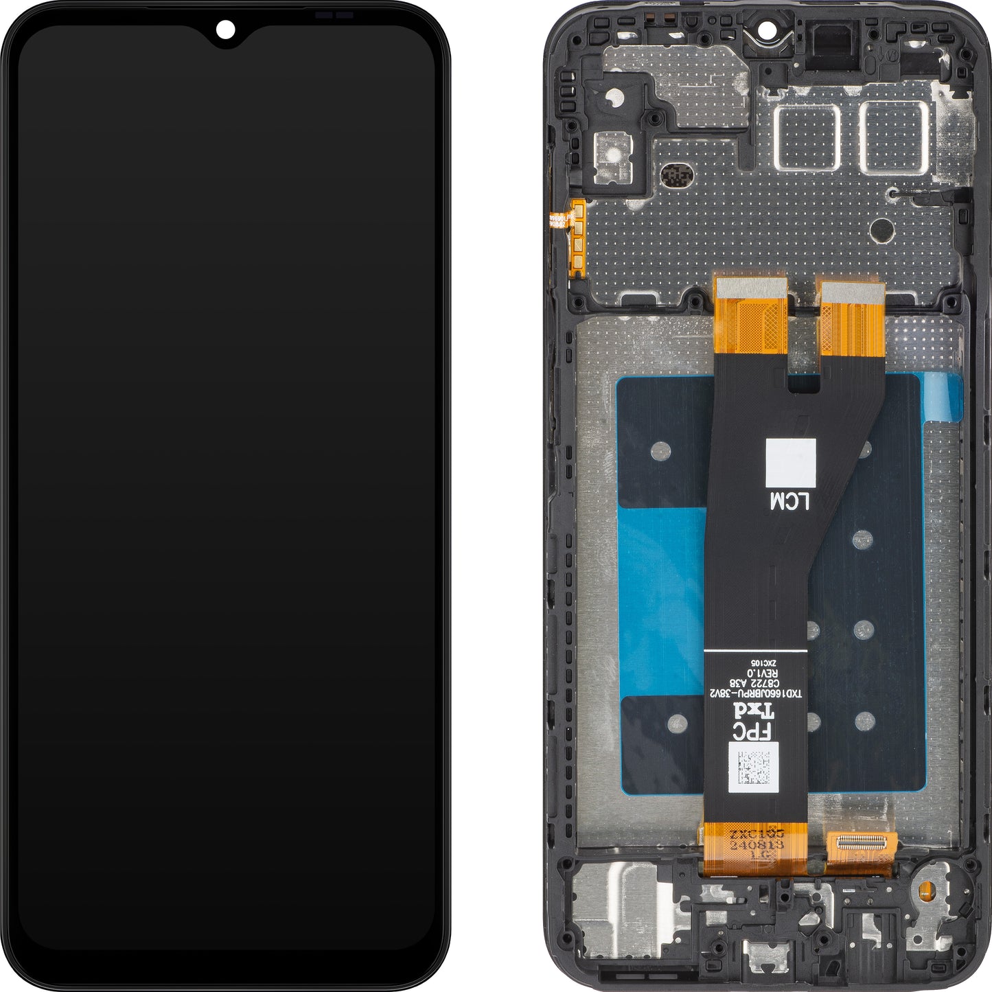 Οθόνη αφής MP συμβατή με Samsung Galaxy A14 5G A146, με πλαίσιο, Μαύρο