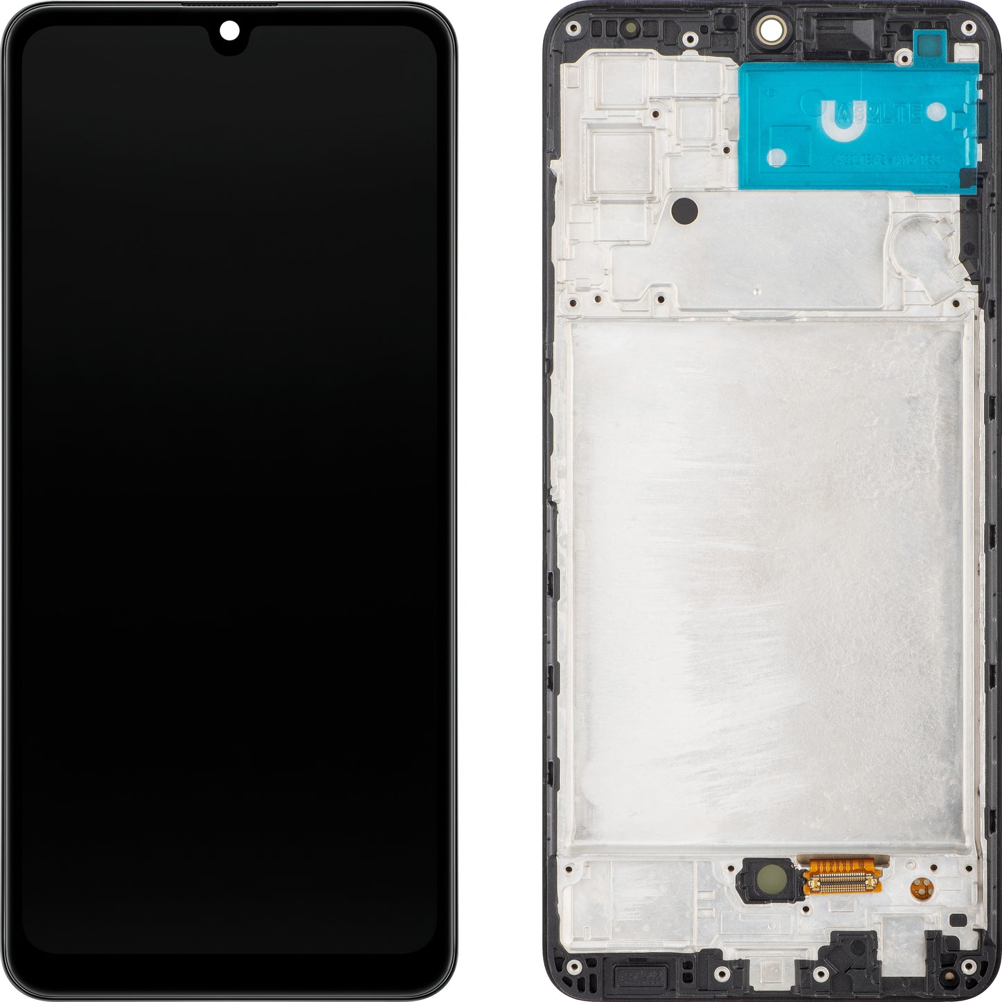 Οθόνη αφής MP συμβατή με Samsung Galaxy A32 A325, με πλαίσιο, έκδοση OLED, Μαύρο